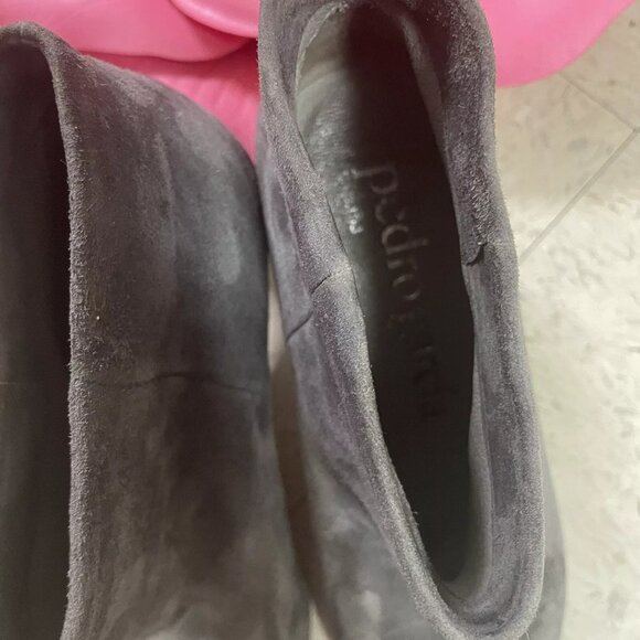 PEDRO GARCIA Ankle Boots Booties‎ Low Heels Gray Suede Leather - Picture 7 of 10